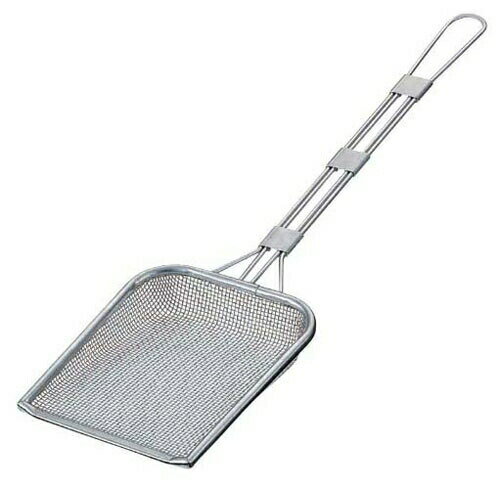 TSステンレス プロ角フライヤー 小：18-8 アミ・10メッシュ （AFL0103）