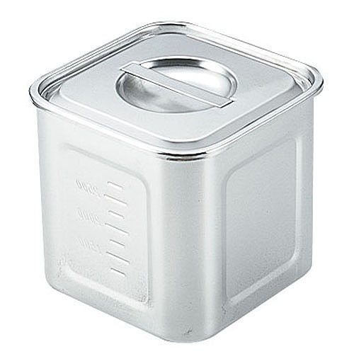 SAモリブデン深型角キッチンポット 目盛付18cm （AKK05018）(3.0)