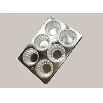 マフィン型 #120 ブリキ FK 6ヶ付