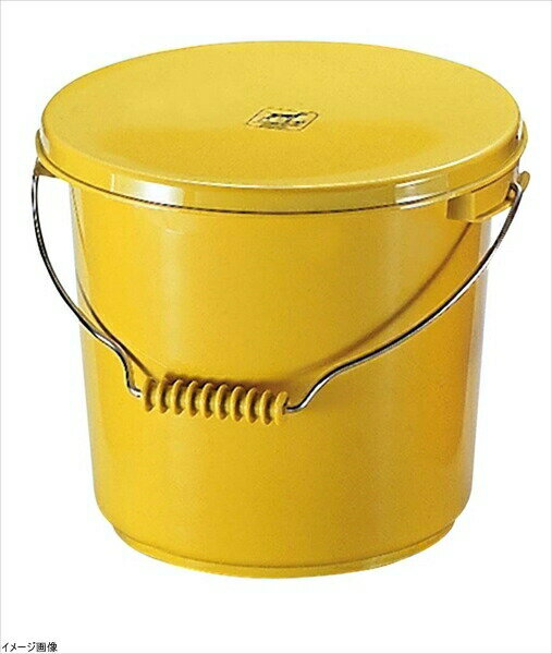 エンテック PO-22B イエロー ポリプロバケツ 10L 蓋 PO22BY