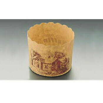 マフィンカップ 茶 ハウス柄 M-404 （