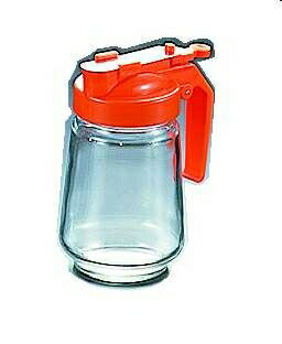 ガラス製 焼肉タレ入 350cc オレンジ （PYK292）