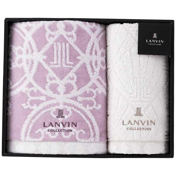 昭和西川 ランバン フェイス・ウォッシュタオルセット パープル 22709-23730-607(パープル)...