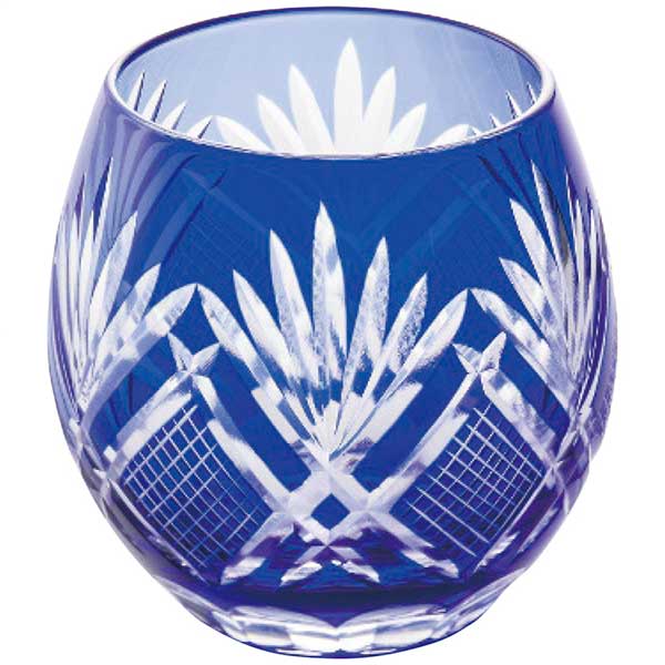 apide 手づくり切子フリーグラス コバルトブルー KRF-50B(コバルトブルー)