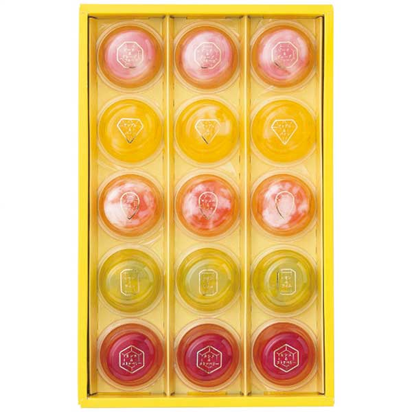 ※こちらの商品は ご注文後のキャンセル・返品・交換をお受けできない商品となっております。内容をご確認のうえ、ご注文ください。●1つのゼリーに2つの果実の味わい。キラキラ輝く、見た目もかわいいプチデザート。●1つのゼリーに2つの果実の味わい。...