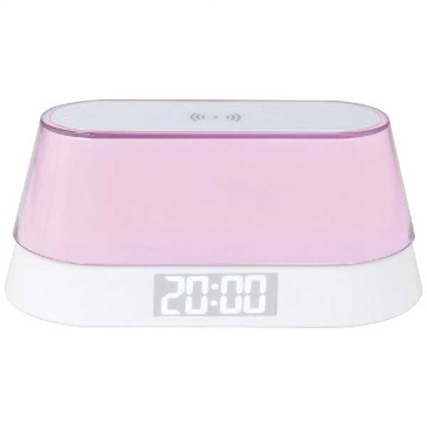 アイトック ワイヤレススピーカー・ワイヤレス充電クロック(ナイトライト付) 6194 [2]