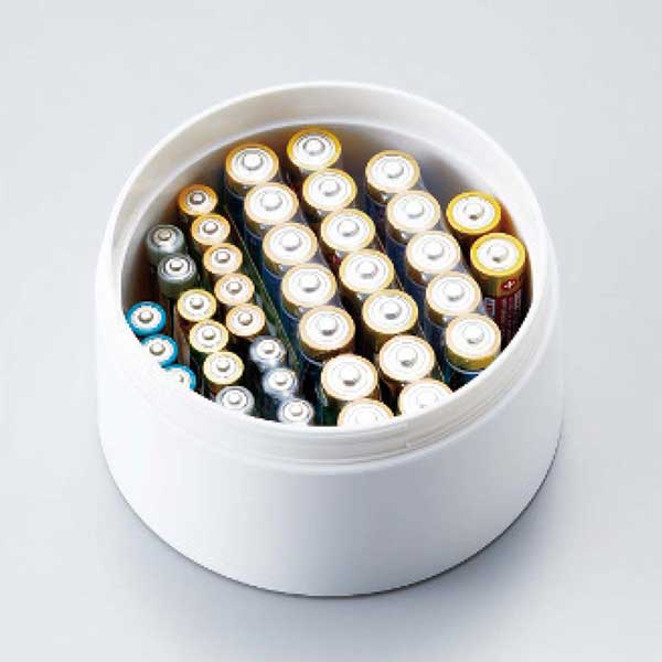 旭電機化成 1台4役乾電池ストッカー ABS-100