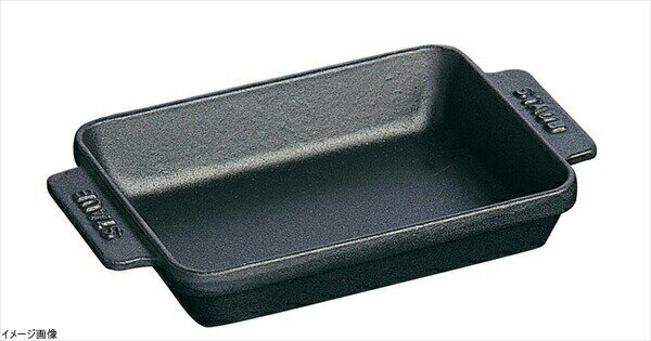 ストウブ staub ミニ長方ディッシュ 15×11cm ブラック 40509-548(1301423)