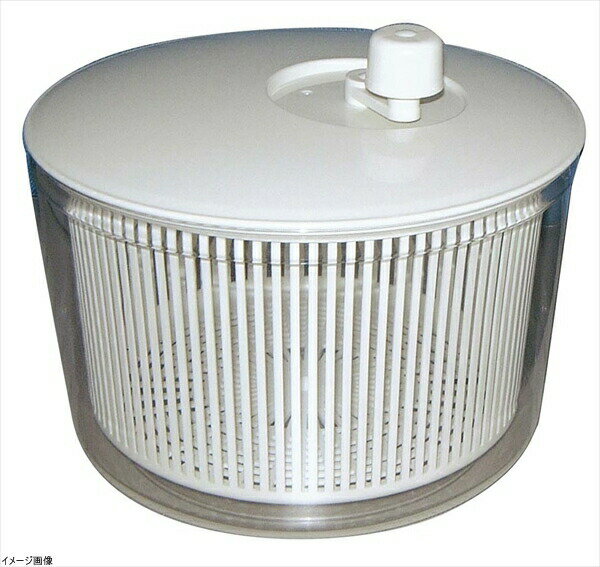 φ260×H225 695g 6.6L●野菜の水切やパスタ等にも、透明度の高いスチロール製本体で、中が良く見えます。又、回転部分の精度が高く、ハンドルも軽く良く回ります。