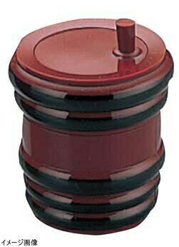 樽 七味入れ 朱黒ヒモ 3-584-1