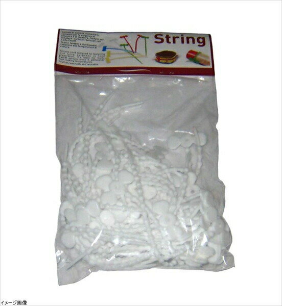 カルタファタ用 ストリング(シリコン製結びヒモ)50個入 白