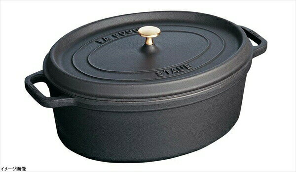 ストウブ staub ココット オーバル 27cm ブラック 40500-271(1102725)