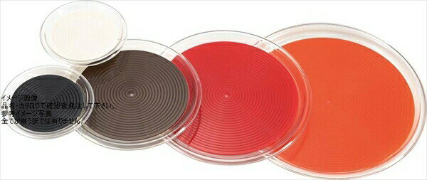 曙産業 クリア マジックトレー丸 中 ブラック MT-1061