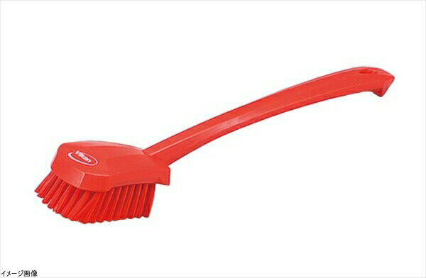 ヴァイカン 長柄ハンドル付ブラシ ハード レッド 4186