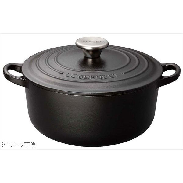 ルクルーゼ ココットロンド ル・クルーゼ (Le Creuset) トラディション ココットロンド マットブラック 18cm 2101-18-00