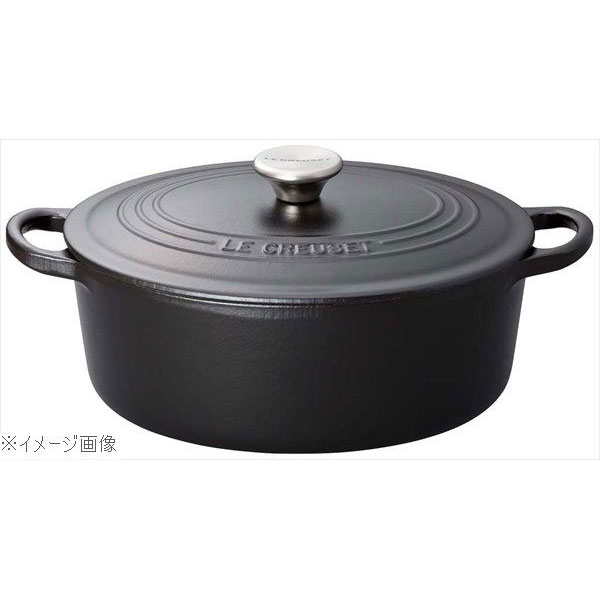 ルクルーゼ ココットオーバル ル・クルーゼ (Le Creuset) トラディション ココットオーバル マットブラック 25cm 2102-25-00