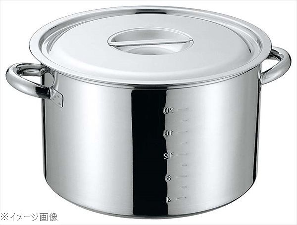 クローバー 電磁モリブデン 半寸胴鍋（目盛付）39cm