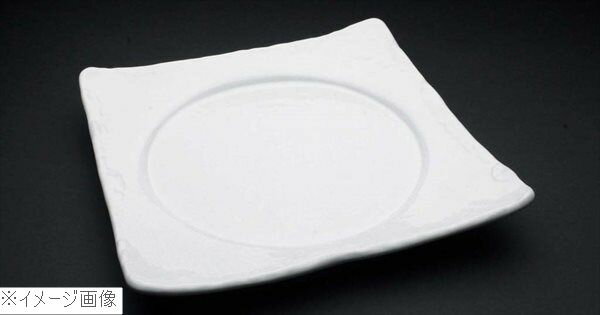アルセラム 白変形 石目角丸皿 EC12－39