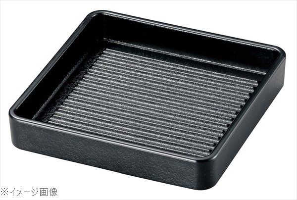 乐天商城 - 角肉皿 16cm 角 黒（塗無）