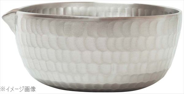 アルミ 槌目 片口やっとこ鍋 3．5寸 シルバー 92502 φ103×H47