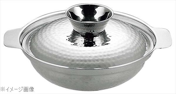UK 18-0（ステンレス） ちり鍋（ツチ目入）23cm