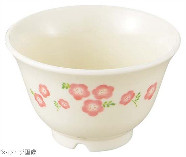 メラミン食器 桃花（ももか）湯呑（口反り）MK－107
