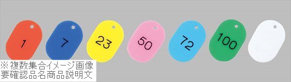 番号札 大（50個セット）無地 グリーン 11809