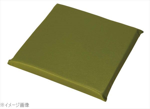 レザー 座布団 無地 AAU0003 小 うぐいす