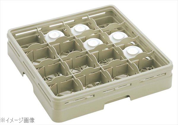●収容数:16●指先が自由に使えます。ラックの仕切りの隅に指先が入る余裕がありますので、グラスなどを取りそこねることなく、容易に取り出せます。外寸(mm)502×502×H105 内寸(mm)仕切：112×112有効 深さ：60 重量2.16kg