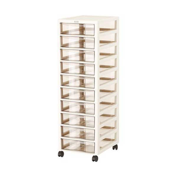 アプロス 深型 10段 アイボリー 155731