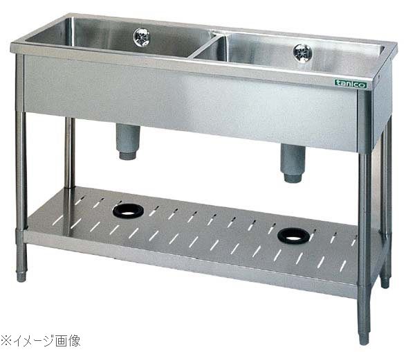 18-0（ステンレス） 二槽シンク（バックガード無）TX－2S－90NB