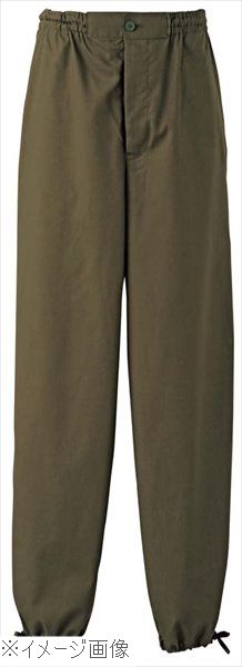 作務衣パンツ EL3378－4（男女兼用）抹茶 3L