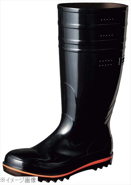 弘進 食品用安全長靴 ハイブリーダーガードHB500 黒 23．5cm