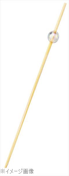 竹製 ビーズピックス 9cm クリア（50本入）09496