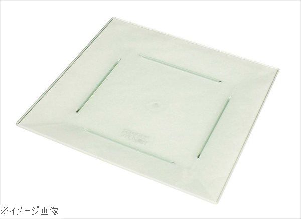 プラ容器 角皿 大（10枚入）エメラルドグリーン