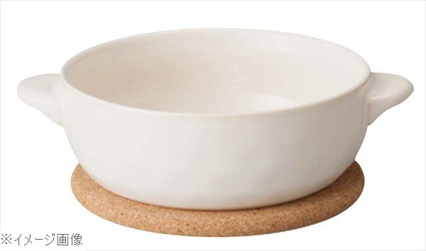 ほっくり 丸グラタン 白 23077