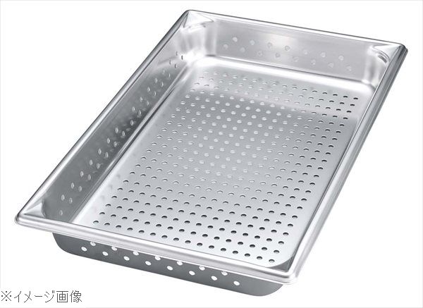 ●縁を山状にし、角に一段低くした三角形のプレスを施し、歪みを防ぐ為の壁を作り、熱に強い形状にしました。●穴径:φ6mm外寸(mm)530×327 内寸(mm) 深さ：100穴径：φ613.3L