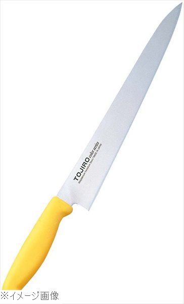 Slicer Knives - トウジロウ カラー庖丁 筋引き 27cm F－144Y 黄
