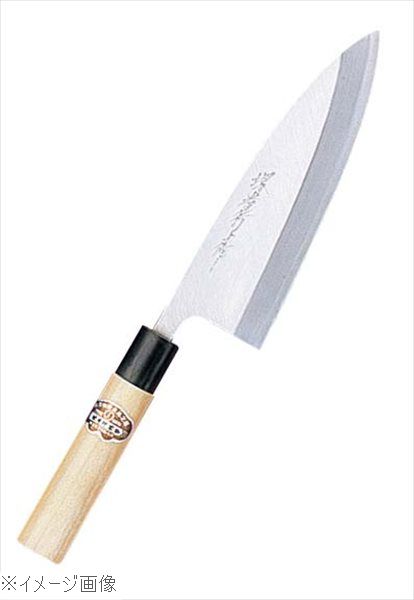 ●安来の白三鋼を使用し、本霞研を施した、本職用の和庖丁です。●片刃外寸(mm)420 重量760g
