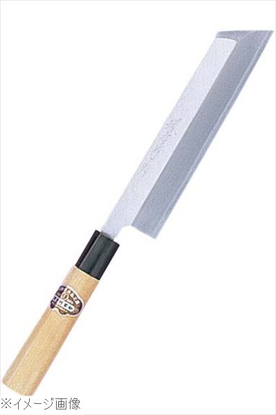 ●安来の白三鋼を使用し、本霞研を施した、本職用の和庖丁です。●片刃外寸(mm)310 重量220g