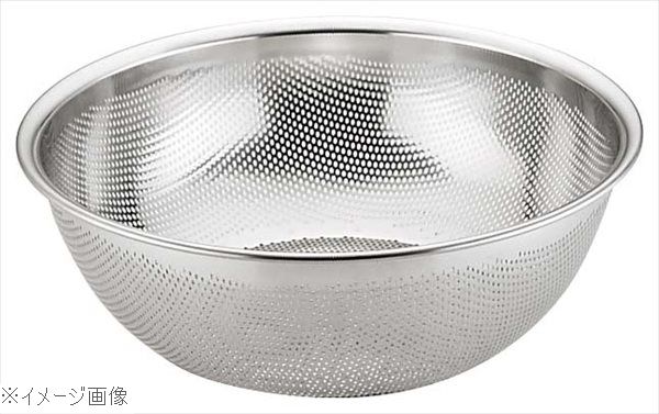 UK 18-8（ステンレス） HACCP パンチング浅型ざる 43cm