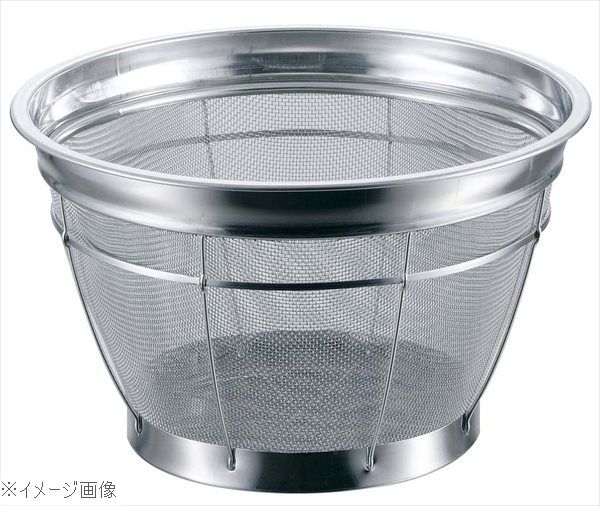 Other - BK 18-8（ステンレス） カラーバー付 米揚ザル 荒目 27．5cm 6．5メッシュ 3升 イエロー