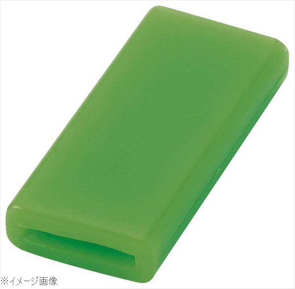 ●お手持ちのレードルにセットするだけで容量を確認しなくてもすぐに必要な1本が分かります。●色で使用メニューを分けることでオペレーションの簡略化、時短ができます。●洗浄の際はレードルから外してください。柄のくぼみに異物が溜まる原因となります。●耐熱温度：250℃●対応柄幅：10～18mm●5個入り外寸(mm)14×30