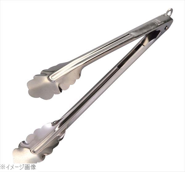 18-0（ステンレス） フックストッパー付 万能トング 小 全長250