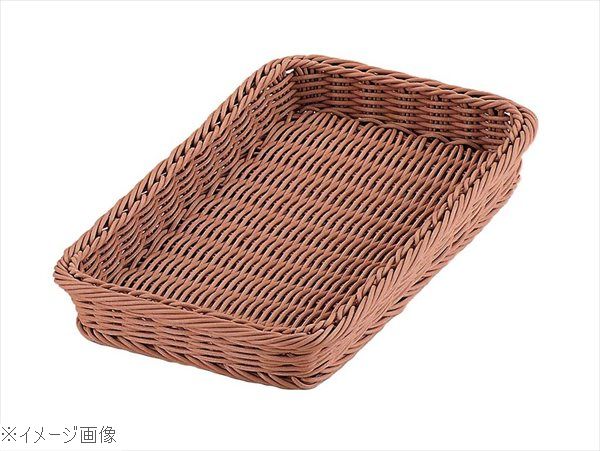 PPラタン ベーカリーバスケット 32型 ブラウン CO－704－BR