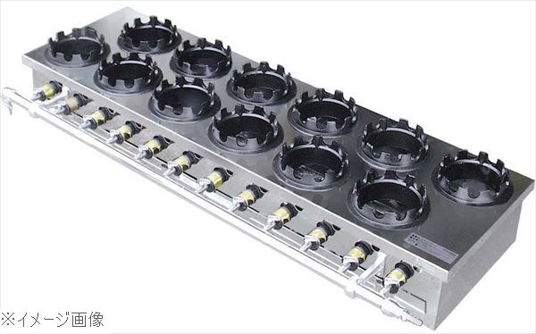 釜めしガス炊飯器 二列(12個用)13Aの商品画像