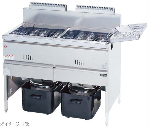 マルゼン ガスフライヤー 二槽式 MGF－13WK LP