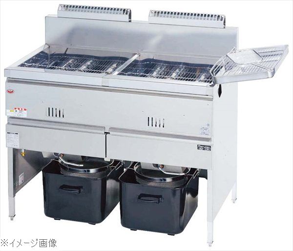 マルゼン ガスフライヤー 二槽式 MGF－13WK 13A