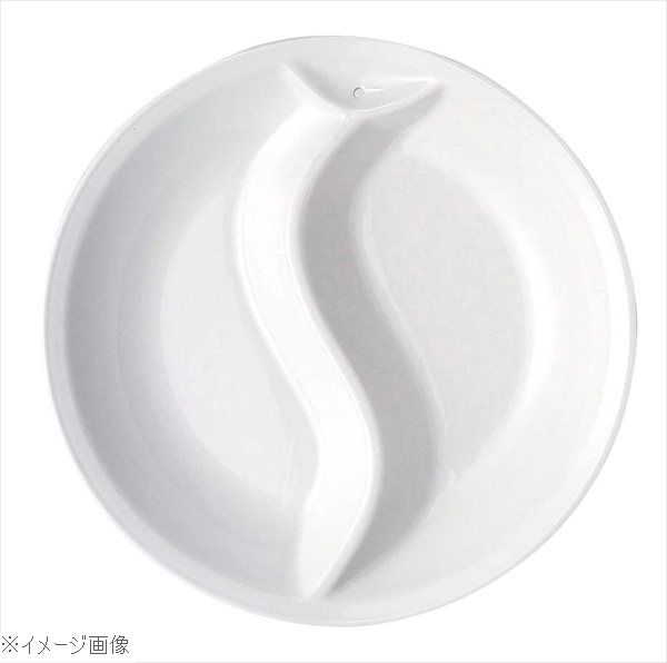 丸型・中華電磁サーバー専用セラミックフードパン仕切付40cm用 65－644－2CY