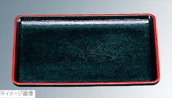 会席盆 SL 黒天朱 尺2 5－43－33